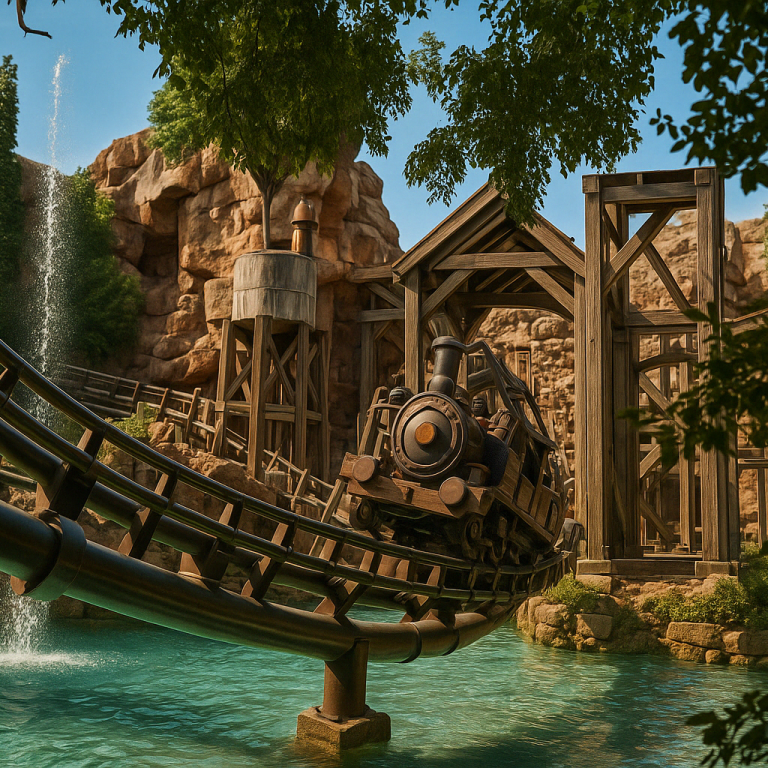 Theme Park Roller Coaster